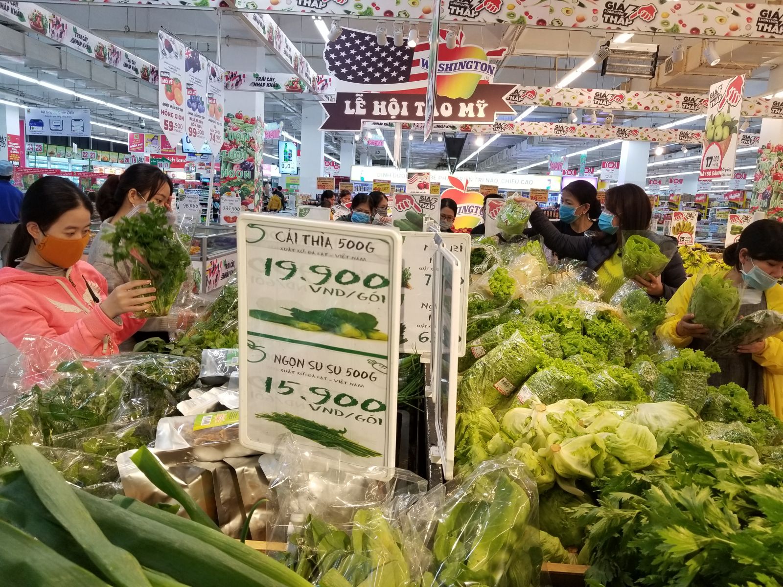 Nông sản, rau quả tại các siêu thị